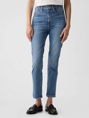 Gap Vintage Slim cigarette straight jeans medium blue denim size 29 Tall